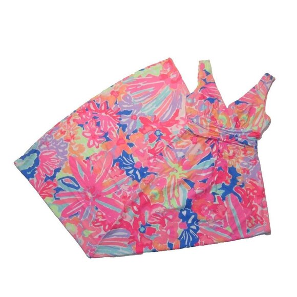 NWT Lilly Pulitzer Sloane Maxi in Playa Hermosa Floral Stretch Jersey Dress XS - Picture 2 of 7